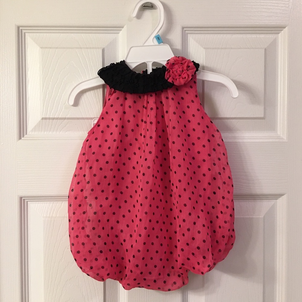 4/$20 Baby Essentials pink bubble romper